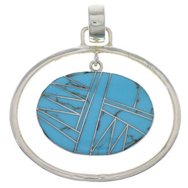 Turquoise Inlay Southwest Pendant EX43346